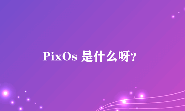 PixOs 是什么呀？