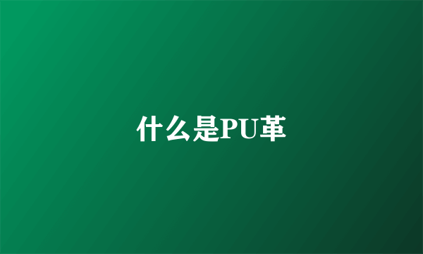 什么是PU革