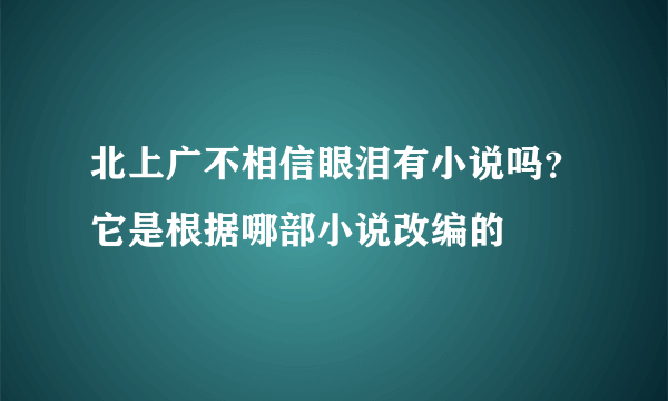 北上广不相信眼泪有小说吗？它是根据哪部小说改编的