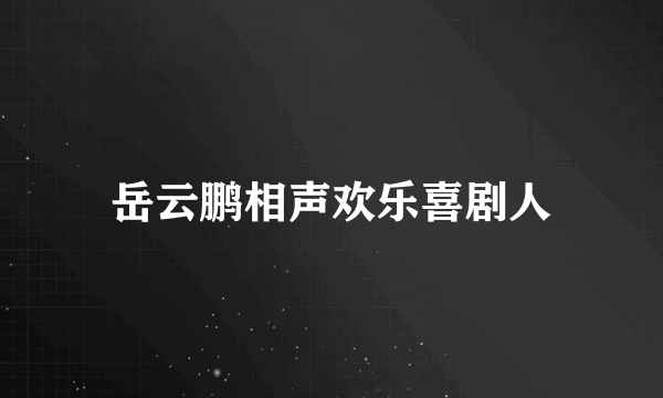 岳云鹏相声欢乐喜剧人