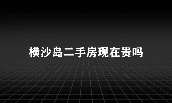 横沙岛二手房现在贵吗