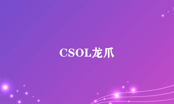 CSOL龙爪