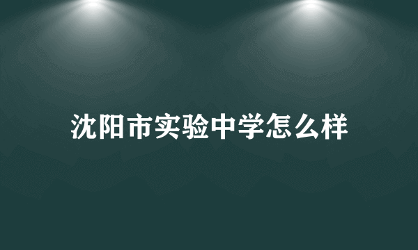 沈阳市实验中学怎么样