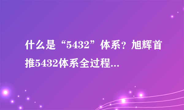 什么是“5432”体系？旭辉首推5432体系全过程，穿插提效学学他！