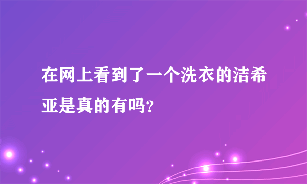 在网上看到了一个洗衣的洁希亚是真的有吗？