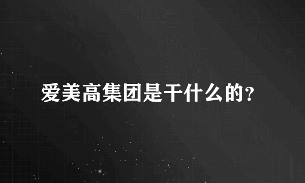 爱美高集团是干什么的？