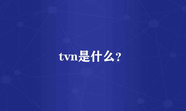 tvn是什么？