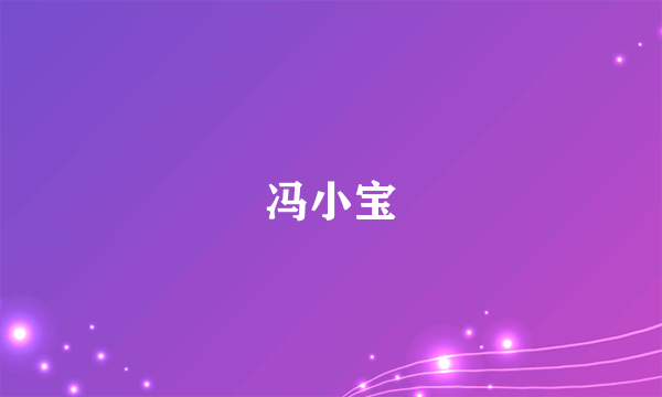 冯小宝