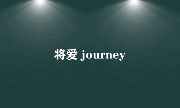 将爱 journey