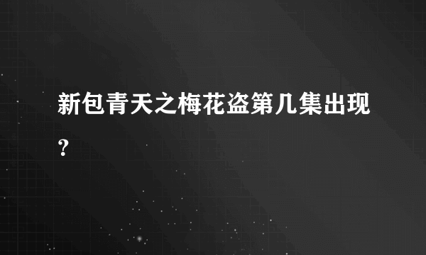 新包青天之梅花盗第几集出现？