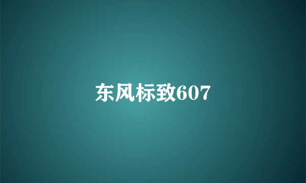 东风标致607