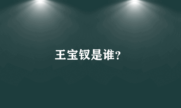 王宝钗是谁？