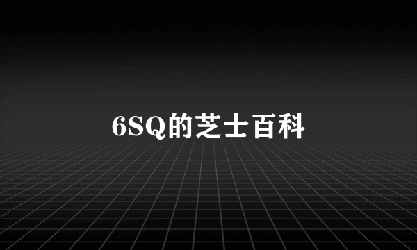 6SQ的芝士百科