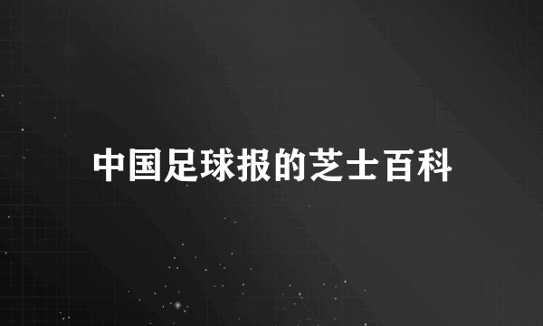 中国足球报的芝士百科