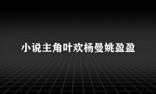 小说主角叶欢杨曼姚盈盈