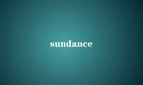 sundance