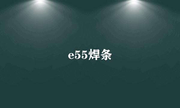 e55焊条