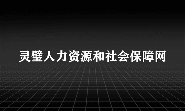 灵璧人力资源和社会保障网