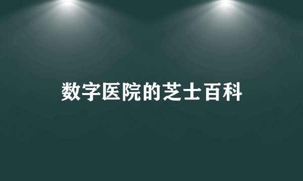 数字医院的芝士百科