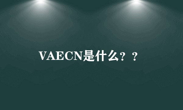 VAECN是什么？？