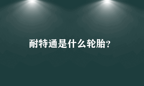 耐特通是什么轮胎？