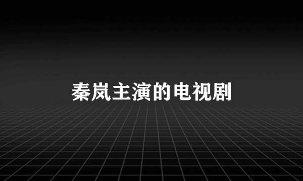 秦岚主演的电视剧