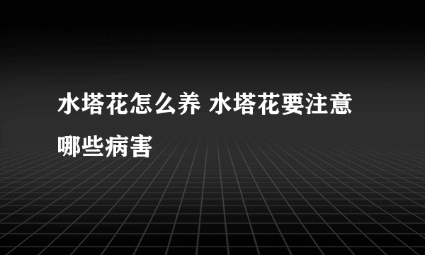 水塔花怎么养 水塔花要注意哪些病害