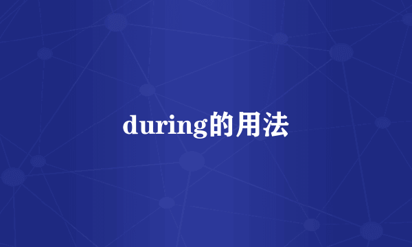 during的用法