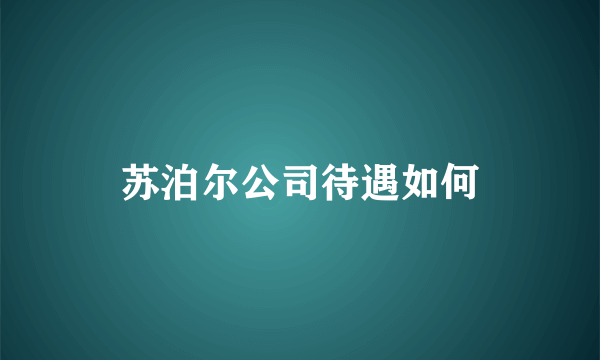 苏泊尔公司待遇如何