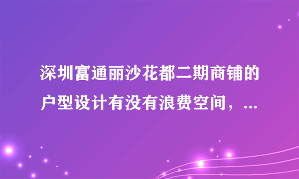 深圳富通丽沙花都二期商铺的户型设计有没有浪费空间，这附近的治安好不好？