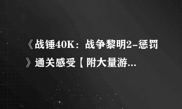 《战锤40K：战争黎明2-惩罚》通关感受【附大量游戏截图】