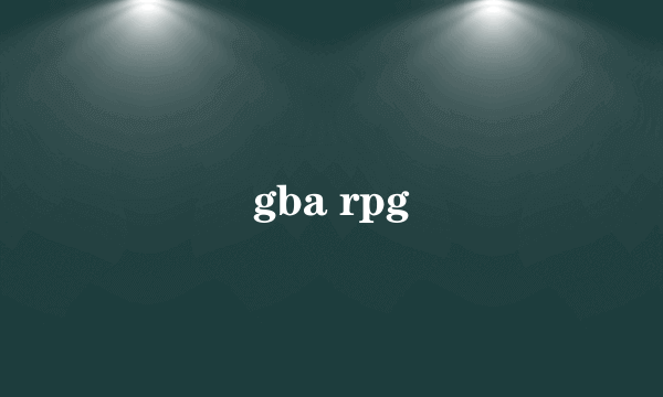 gba rpg