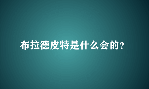 布拉德皮特是什么会的？