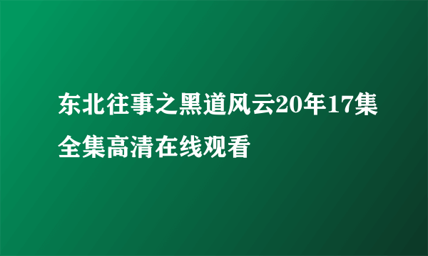 东北往事之黑道风云20年17集全集高清在线观看