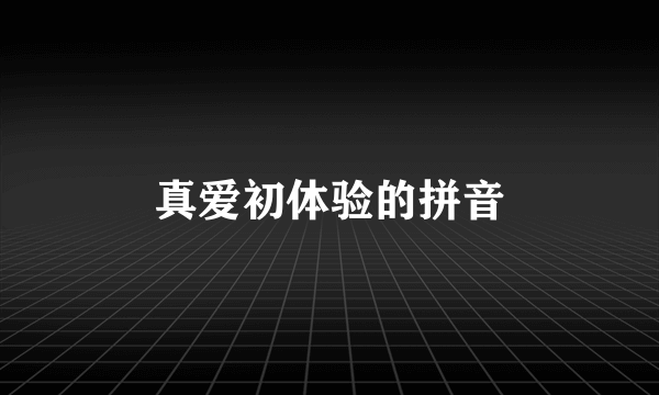 真爱初体验的拼音