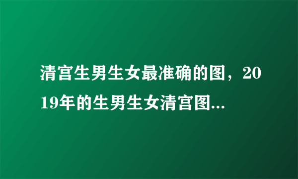 清宫生男生女最准确的图，2019年的生男生女清宫图现在有吗，比较准确的