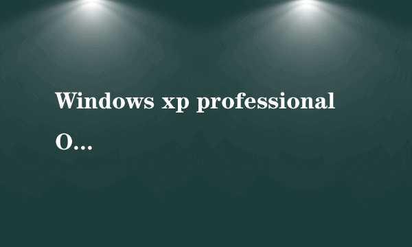 Windows xp professional OEM版 是什么意思