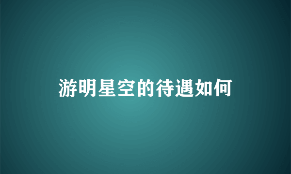 游明星空的待遇如何