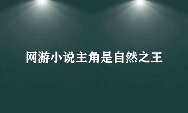 网游小说主角是自然之王