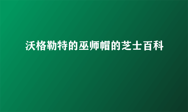 沃格勒特的巫师帽的芝士百科