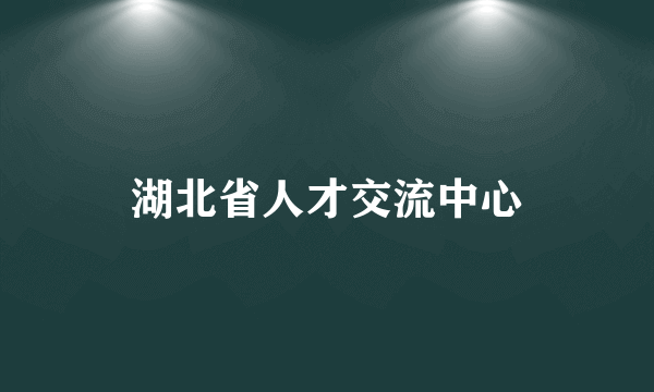 湖北省人才交流中心