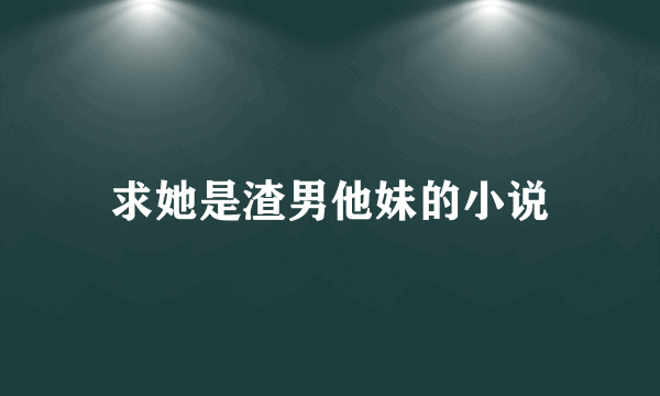 求她是渣男他妹的小说