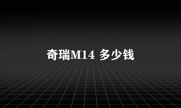 奇瑞M14 多少钱