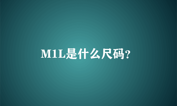 M1L是什么尺码？