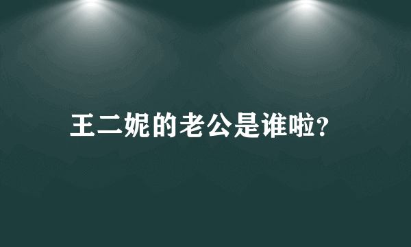 王二妮的老公是谁啦？