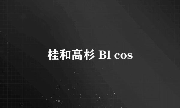 桂和高杉 Bl cos