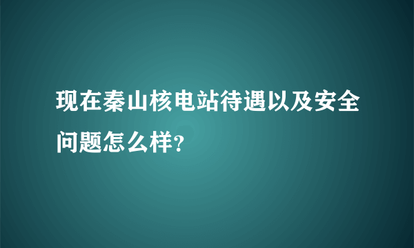 现在秦山核电站待遇以及安全问题怎么样？