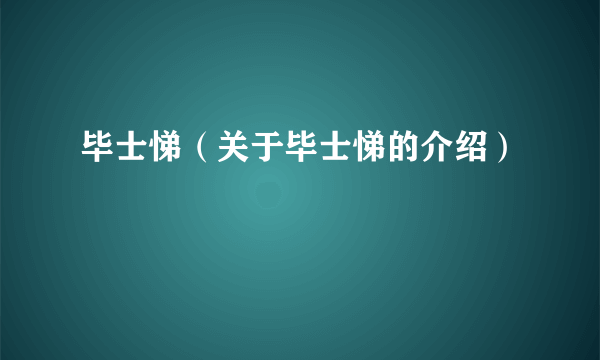 毕士悌（关于毕士悌的介绍）