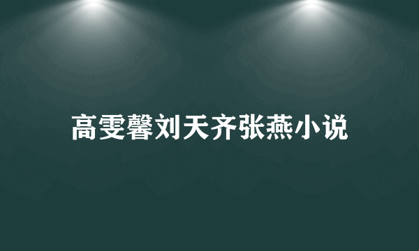 高雯馨刘天齐张燕小说