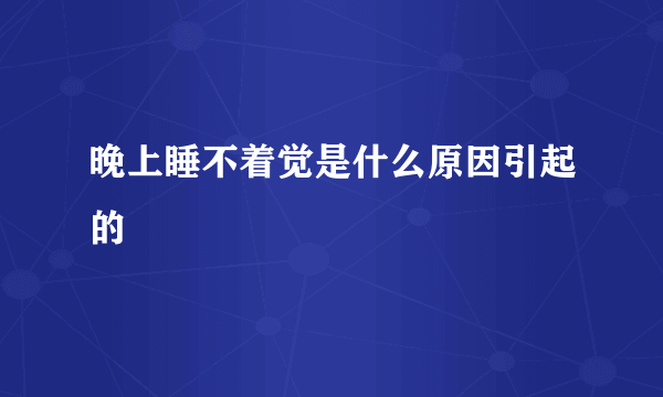 晚上睡不着觉是什么原因引起的